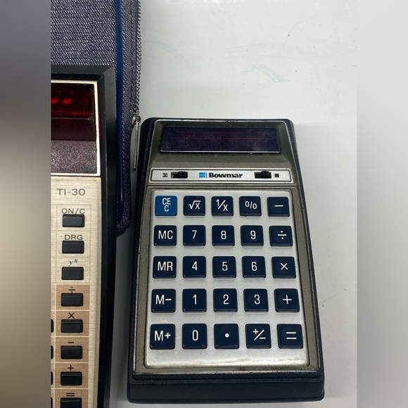 VINTAGE CALCULATOR LOT OF 3 TEXAS INSTRUMENTS, BOWMAR, & LITRONIX - Picture 8 of 11